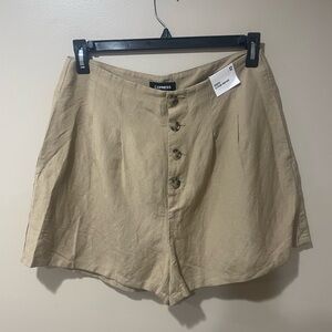 Express Women's High Waist Beige Shorts